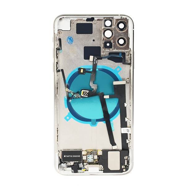 Apple Uyumlu iPhone 11 Pro Max Kasa Kapak Beyaz Dolu