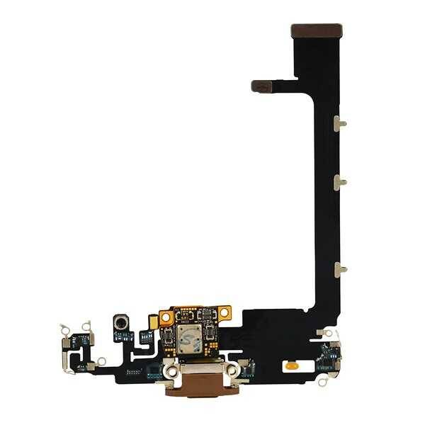 Apple Uyumlu iPhone 11 Pro Max Şarj Soketli Mikrofon Filmi Flex Gold Servis