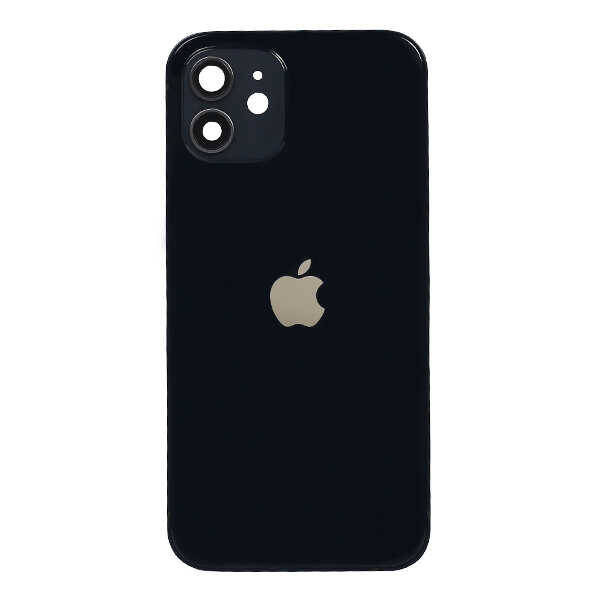 Apple Uyumlu iPhone 12 Kasa Kapak Siyah Boş