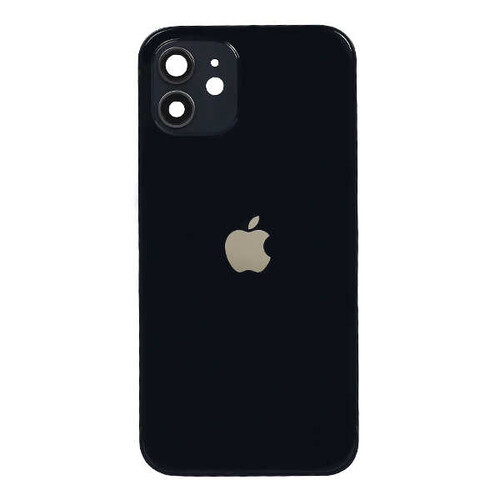 Apple Uyumlu iPhone 12 Kasa Kapak Siyah Boş - Thumbnail