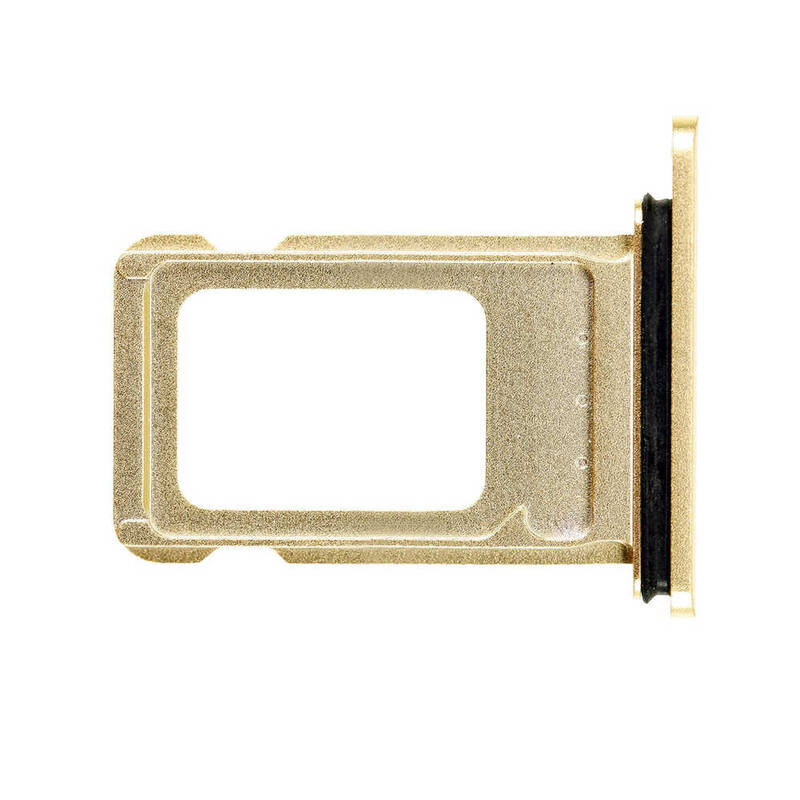 Apple Uyumlu iPhone Xs Max Sim Kart Tepsisi Gold Çift Simli