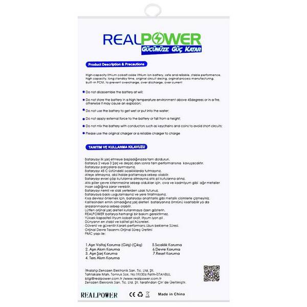 RealPower Huawei Uyumlu Nova 2s Batarya 3540mah