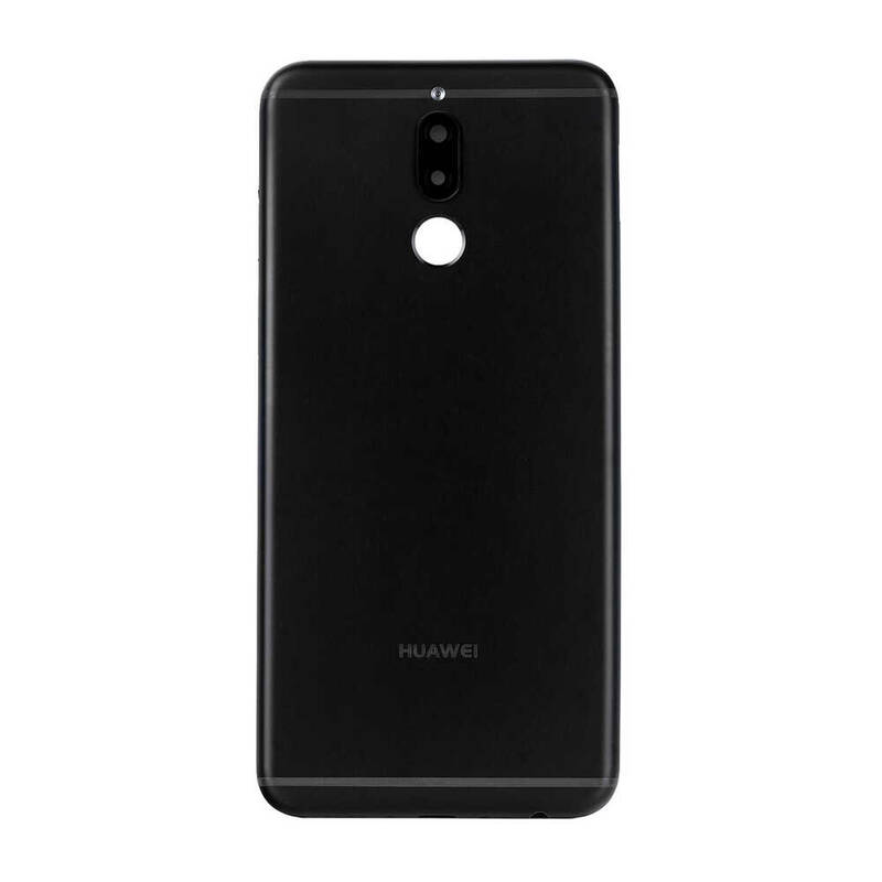 Huawei Uyumlu Mate 10 Lite Kasa Kapak Siyah Çıtalı