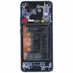 Huawei Uyumlu Mate 20 Pro Lcd Ekran Mavi Çıtalı Bataryalı Servis - Thumbnail