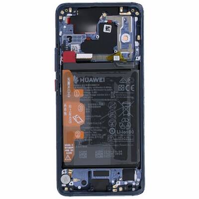 Huawei Uyumlu Mate 20 Pro Lcd Ekran Mavi Çıtalı Bataryalı Servis