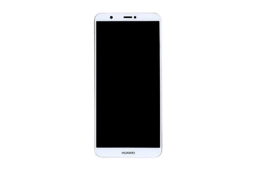 Huawei Uyumlu P Smart Lcd Ekran Beyaz Çıtalı - Thumbnail