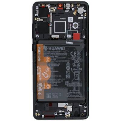 Huawei Uyumlu P30 Lcd Ekran Siyah Çıtalı Bataryalı Servis