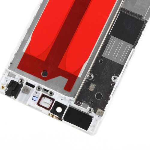 Huawei Uyumlu P8 Lcd Ekran Beyaz Çıtalı - Thumbnail