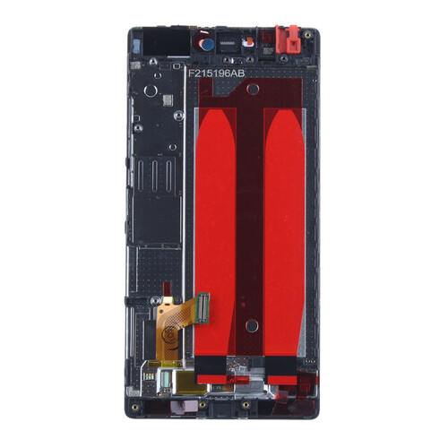 Huawei Uyumlu P8 Lcd Ekran Siyah Çıtalı - Thumbnail