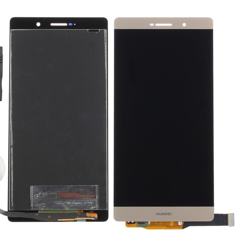 Huawei Uyumlu P8 Max Lcd Ekran Gold Çıtasız - Thumbnail