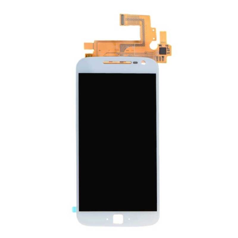 Motorola Uyumlu Moto G4 Plus Lcd Ekran Beyaz Çıtasız