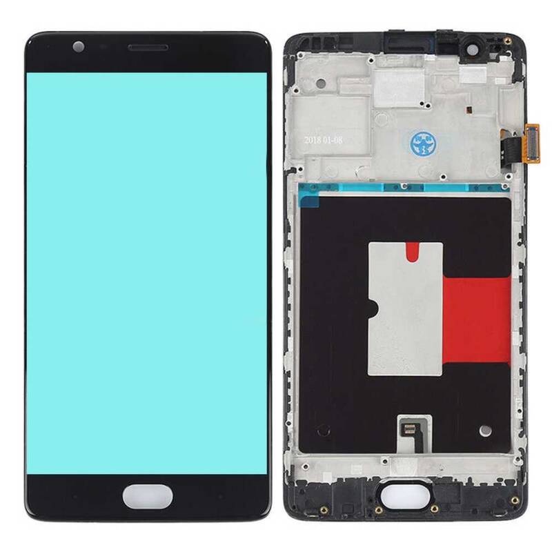 OnePlus Uyumlu 3 Lcd Ekran Siyah Çıtalı