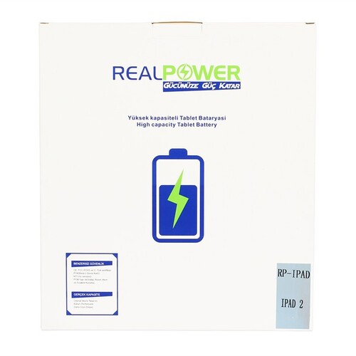 RealPower Apple Uyumlu iPad 2 Batarya 6930mah - Thumbnail