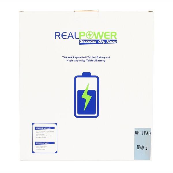 RealPower Apple Uyumlu iPad 2 Batarya 6930mah