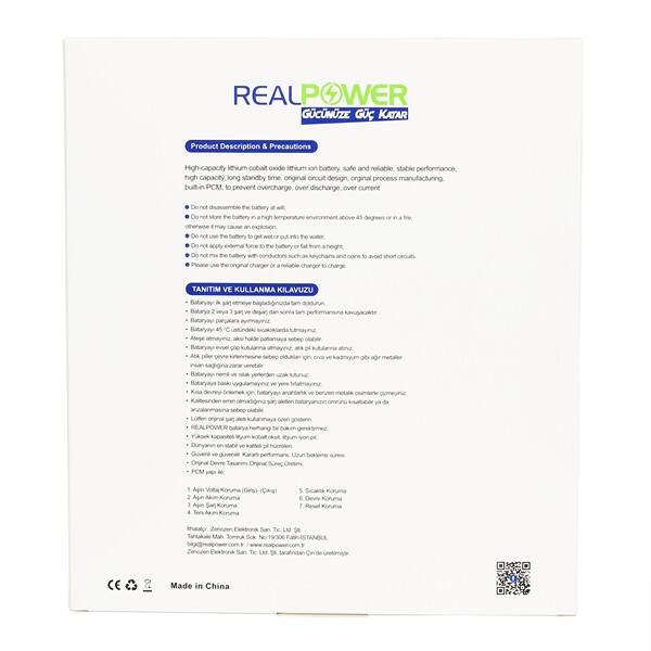 RealPower Apple Uyumlu iPad 2 Batarya 6930mah