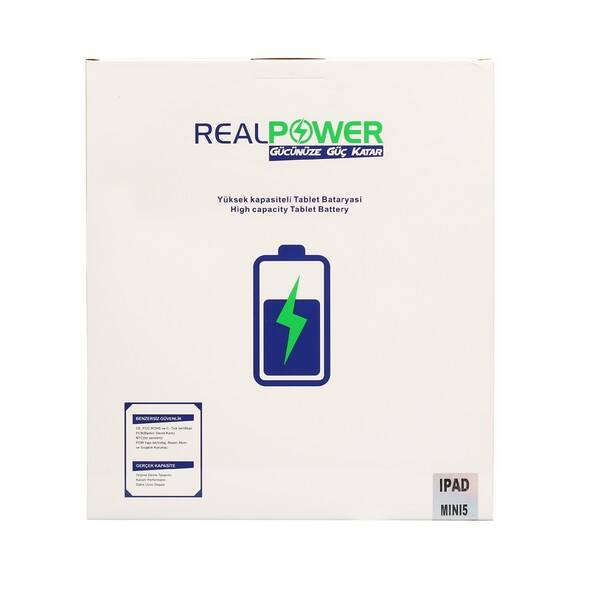 RealPower Apple Uyumlu iPad Mini 5 Batarya