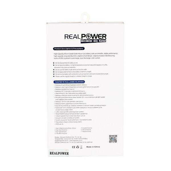 RealPower Apple Uyumlu iPhone 7 Plus Yüksek Kapasiteli Batarya 3700mah