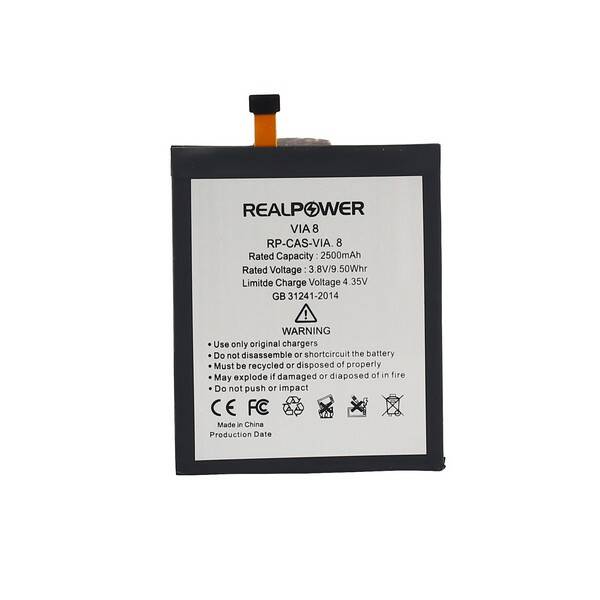 RealPower Casper Uyumlu Via 8 Batarya 3000mAh