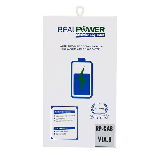 RealPower Casper Uyumlu Via 8 Batarya 3000mAh - Thumbnail