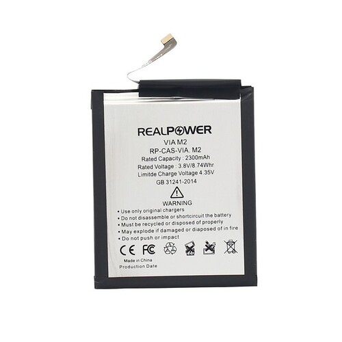 RealPower Casper Uyumlu Via M2 Batarya 3000mAh - Thumbnail