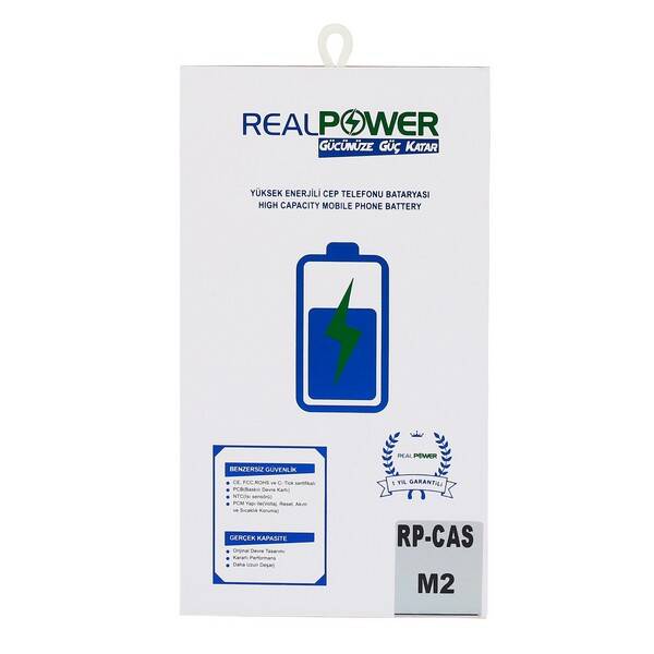 RealPower Casper Uyumlu Via M2 Batarya 3000mAh