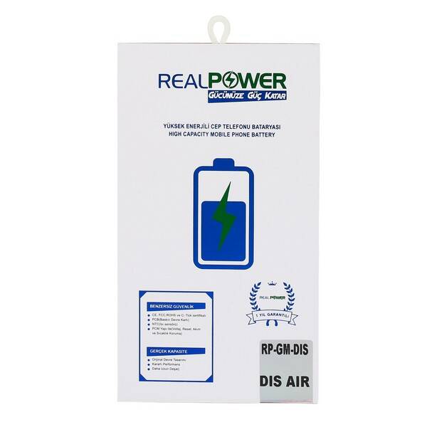 RealPower General Mobile Uyumlu Discovery E3 Air Batarya 2100mAh