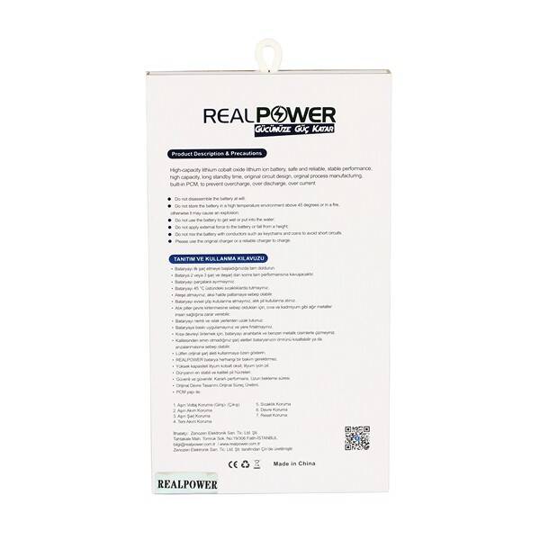 RealPower Huawei Uyumlu P20 Batarya 3620mah