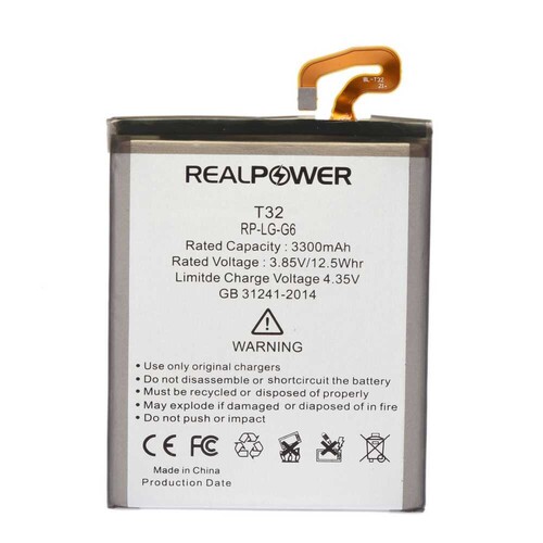 RealPower Lg Uyumlu G6 H870 Batarya 3300mAh - Thumbnail