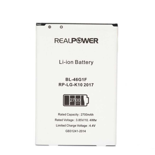 RealPower Lg Uyumlu K10 2017 Batarya 2700mAh - Thumbnail