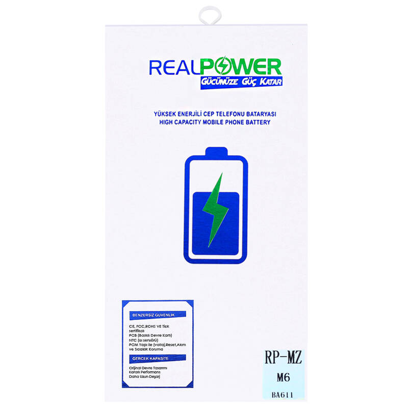 RealPower Meizu Uyumlu M6 Batarya 3200mah