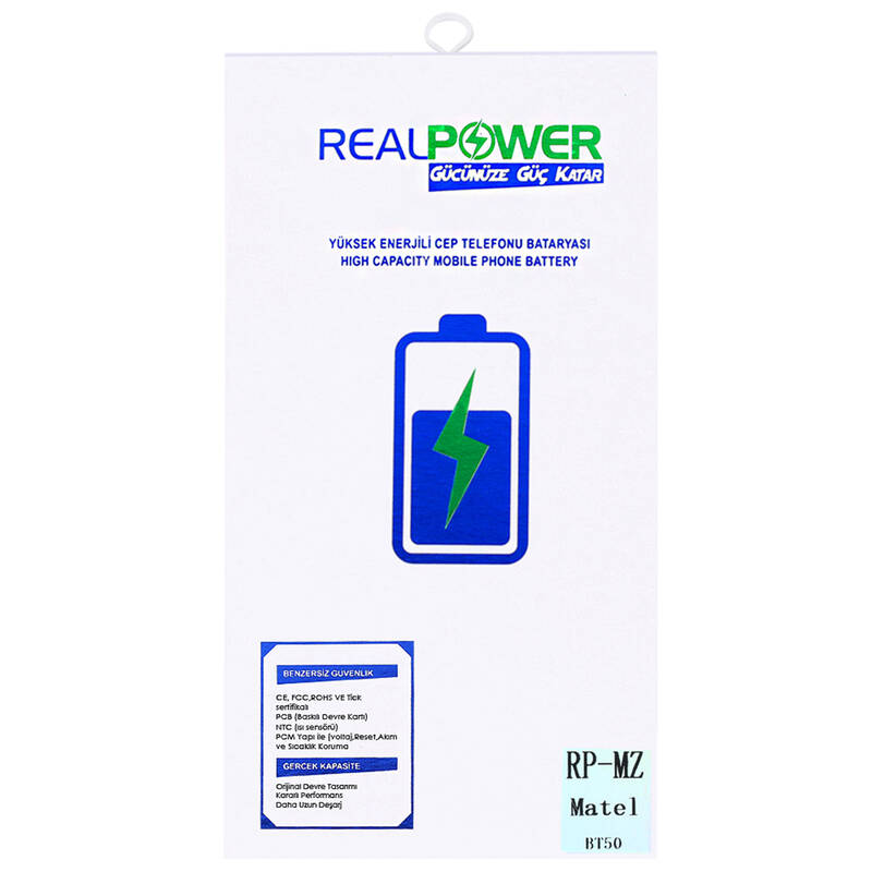 RealPower Meizu Uyumlu Metal Batarya 3350mah