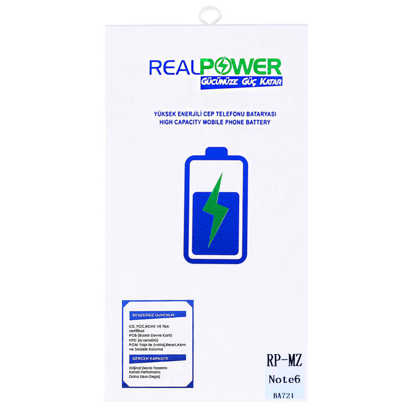 RealPower Meizu Uyumlu Note 6 Batarya 4220mah