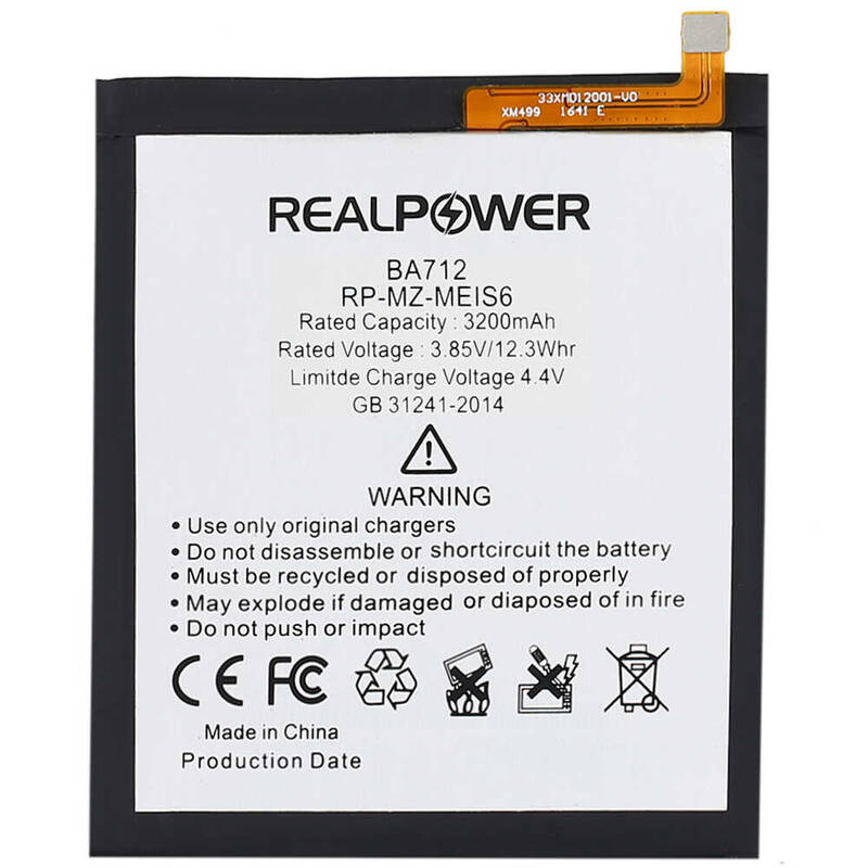 RealPower Meizu Uyumlu S6 Batarya 3200mah