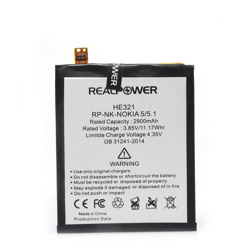 RealPower Nokia Uyumlu 5 Batarya 2900mah