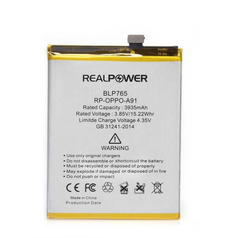 RealPower Oppo Uyumlu A91 Batarya 3935mAh