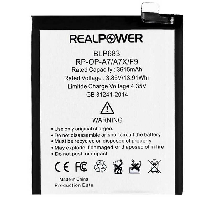 RealPower Oppo Uyumlu F9 Batarya 3615mah