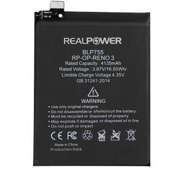 RealPower Oppo Uyumlu Reno 3 Pro Batarya 4135mAh