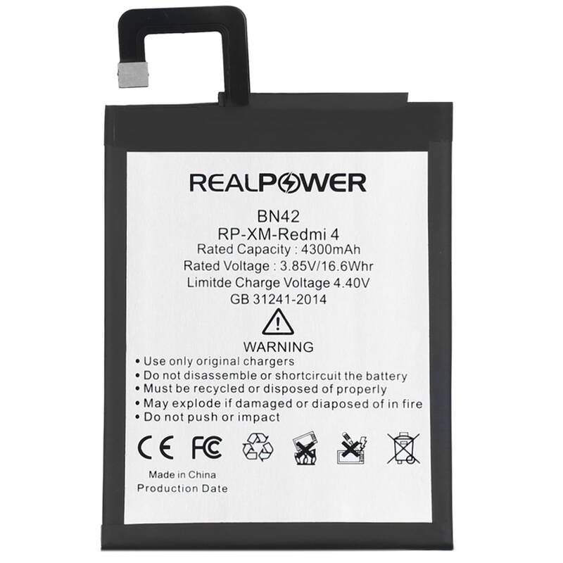 RealPower Xiaomi Uyumlu Redmi 4 Batarya 4300mah