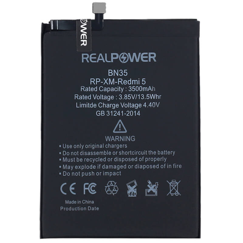 RealPower Xiaomi Uyumlu Redmi 5 Batarya 3500mah