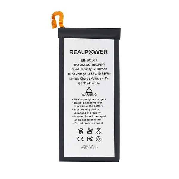 RealPower Samsung Uyumlu Galaxy C5 Pro C5010 Batarya 2600mAh