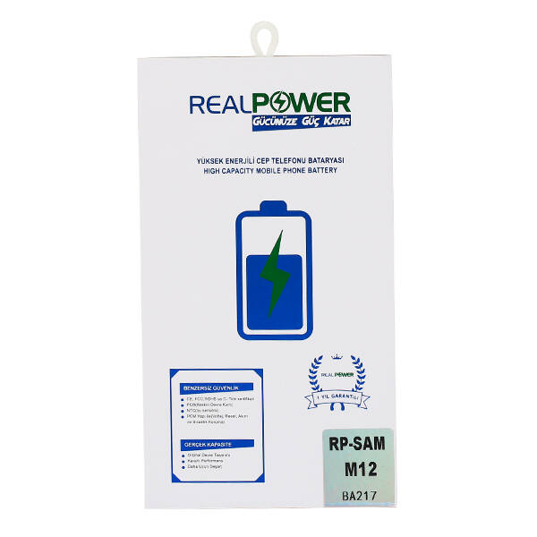 RealPower Samsung Uyumlu Galaxy M12 M127 Batarya 5000mah