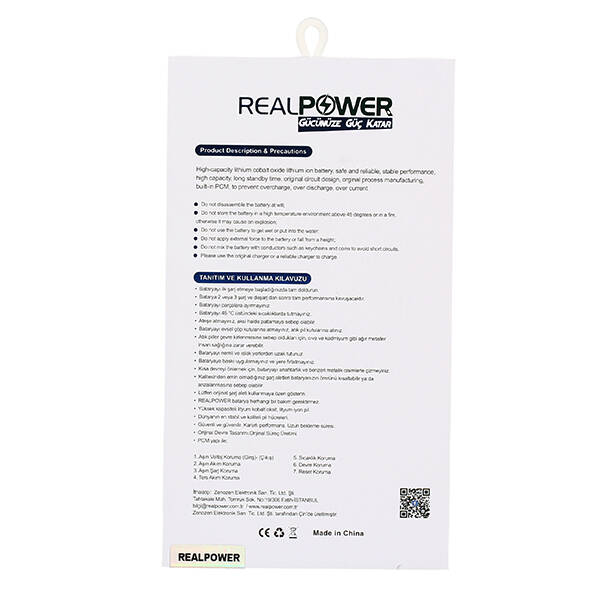 RealPower Samsung Uyumlu Galaxy M12 M127 Batarya 5000mah