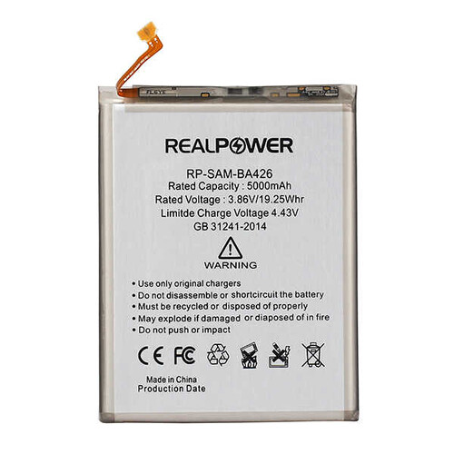 RealPower Samsung Uyumlu Galaxy M32 M325 Batarya 5000mah - Thumbnail