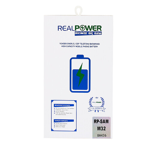 RealPower Samsung Uyumlu Galaxy M32 M325 Batarya 5000mah - Thumbnail