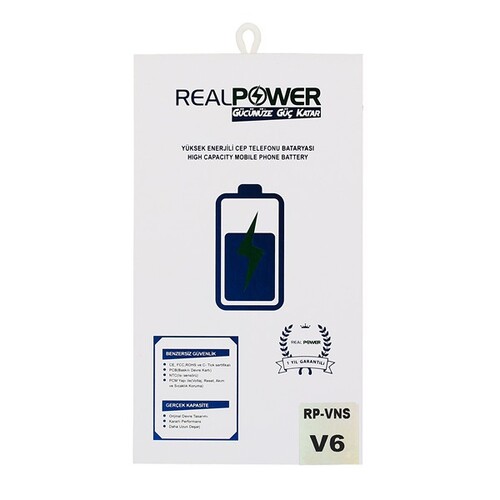 RealPower Vestel Uyumlu Venüs V6 Batarya 3366mah - Thumbnail