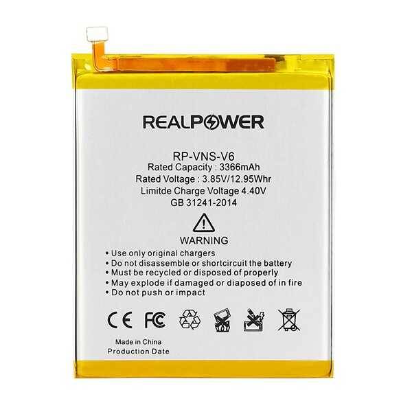 RealPower Vestel Uyumlu Venüs V6 Batarya 3366mah