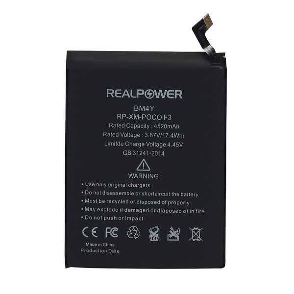 RealPower Xiaomi Uyumlu Redmi K40 Pro Batarya Pil