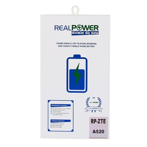 RealPower Zte Uyumlu Blade A520 Batarya 2400mAh - Thumbnail