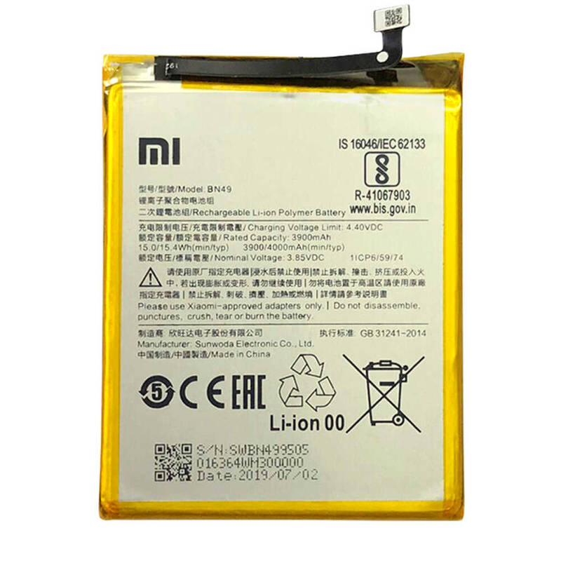 Xiaomi Uyumlu Redmi 7a Bn49 Batarya Pil