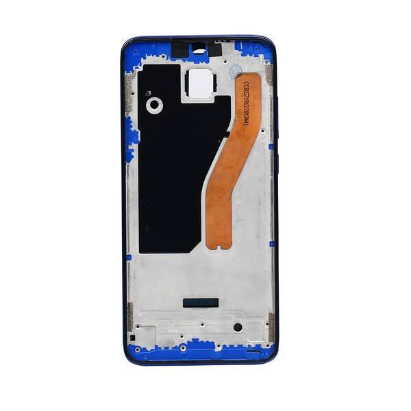 Redmi Uyumlu Note 8 Pro Kasa Kapak Mavi Çıtalı Tek Sim